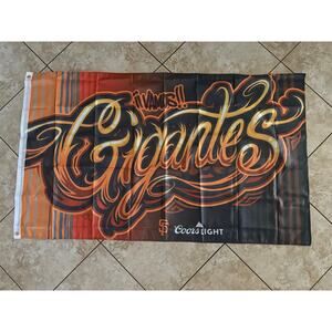 San Francisco Giants "Los Gigantes" Coors Light Flag 60x36- EUC